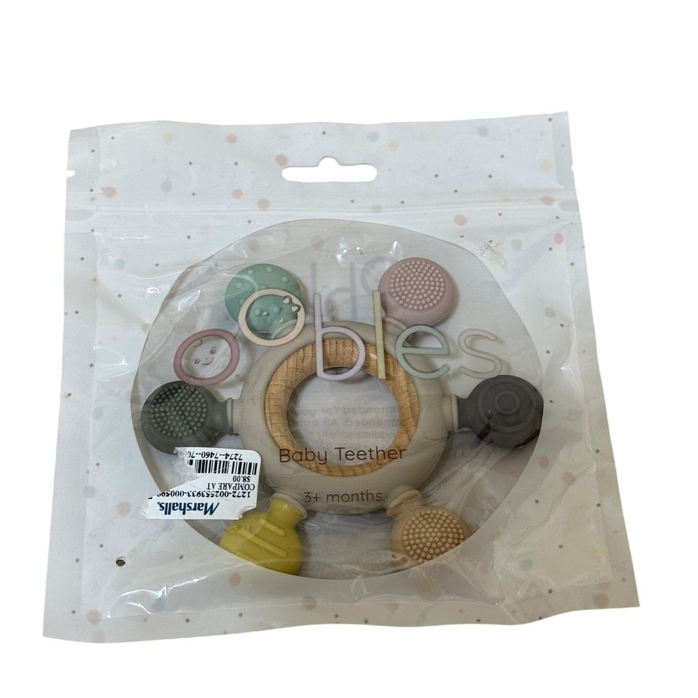 New Oobles Kids Baby Teether 3M+ Multicolor Silicone Texture Sensory Montessori